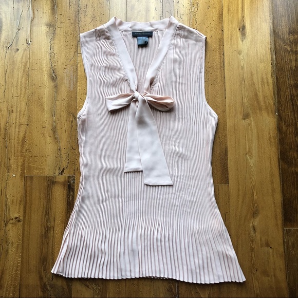 Donna Karan Pleated Blouse NWOT - Picture 1 of 8